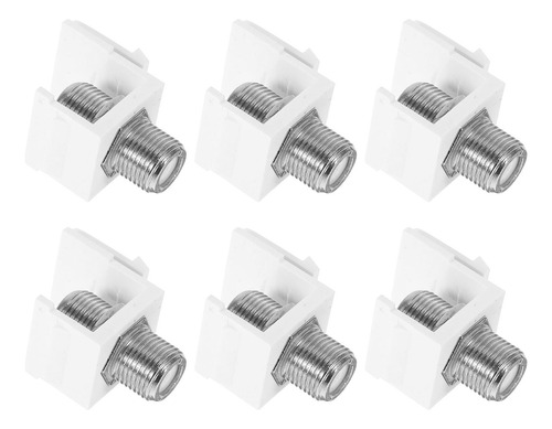 Adaptador De Cable Rg6 Tipo F Hembra A Hembra, 6 Piezas