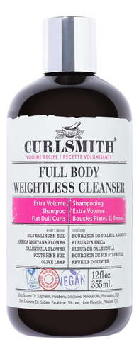 Curlsmith - Limpador Leve Para Todo O Corpo, Shampoo Volumiz