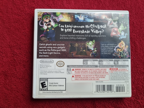 Luigui Mansión Videojuego Nintendo 3ds Original (Usado)