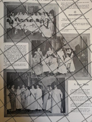 Afiche Antiguo Fiesta Casa De Manuel Gonzalez Cosio 1910