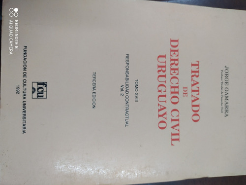 Libro, Tratado De Derecho Civil Uruguayo. Tomo Xviii. Vol.2.