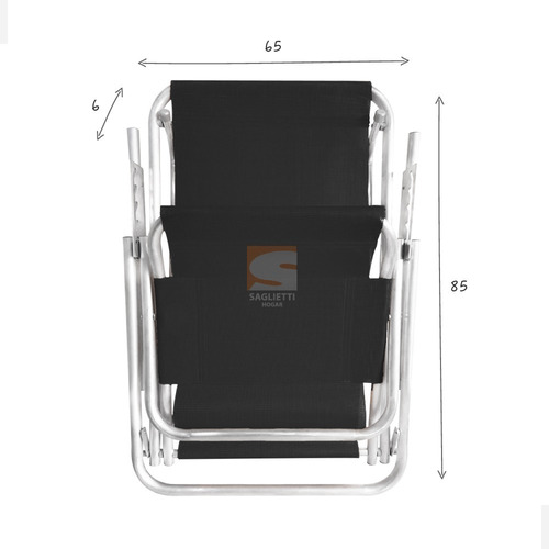 Imagen 7 de 10 de Reposera Silla Cama Aluminio Reforzada Playera 100 Kilos
