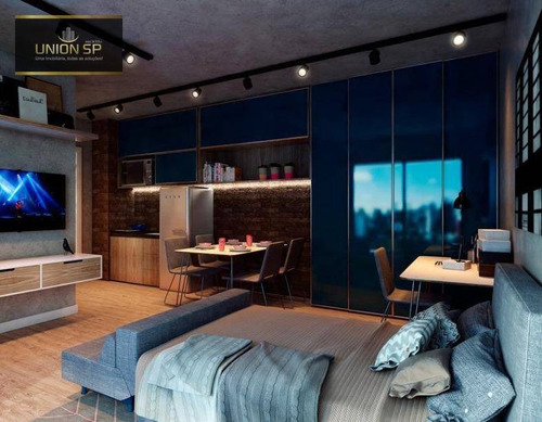 Studio Com 1 Dormitório À Venda, 36 M² Por R$ 640.000,00 - Pompeia - São Paulo/sp - St1378
