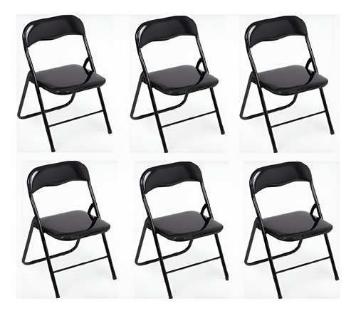 Set 6 Sillas Plegables Gardenlife Ga-sp018n Multifuncional