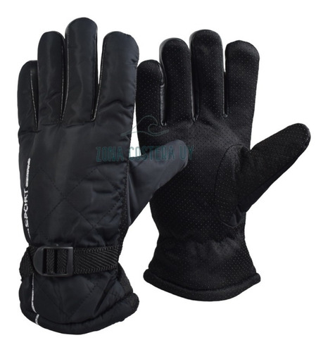 Imagen 1 de 9 de Guantes Impermeables Moto Termico Invierno Senderismo Negro