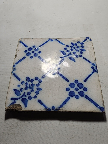 Antiguo Azulejo Pas De Calais 7714