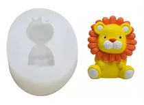 Comprar Molde Silicona Leon Leonsito Baby Showers Sentado Vela Fond