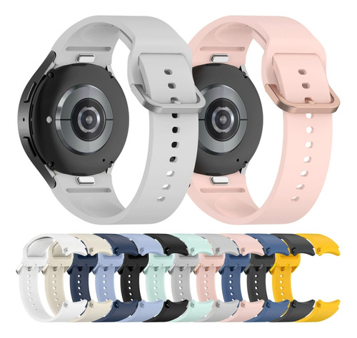 A Correa De Silicona Gris Para Samsung Galaxy Watch 5 40/44