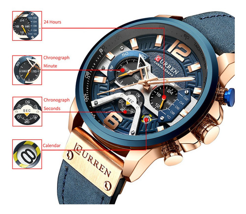 Relojes Casuales Para Hombre Reloj De Pulsera Deportivo