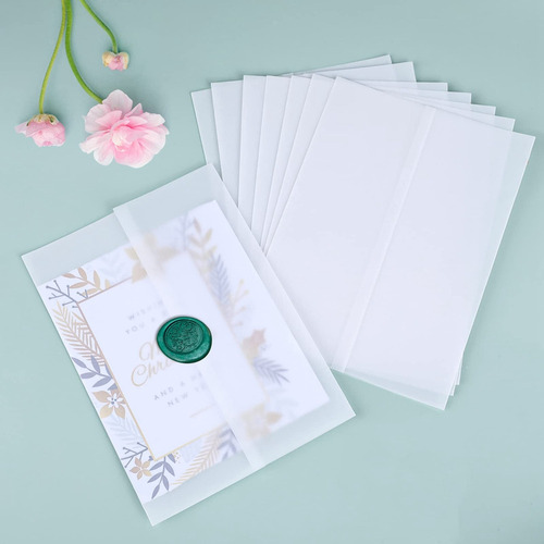 120 Envoltorios De Papel Vitela Imprimibles De 5 X 7 Pulgada
