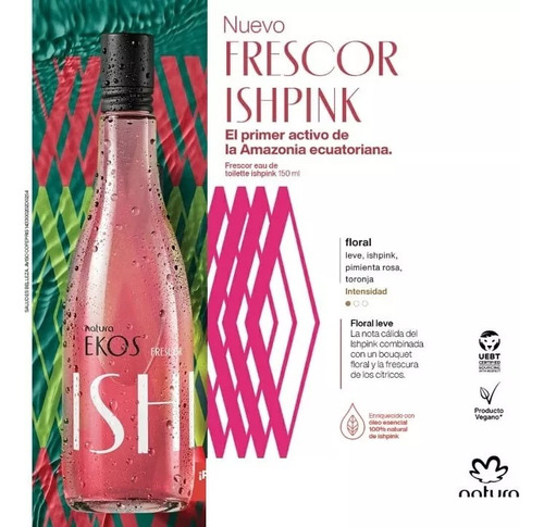 Natura Ekos Frescor Ishpink Eau De Toilette Vegano 150ml