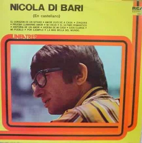 Nicola Di Bari Linea Tres En Castellano Vinilo Lp Pvl