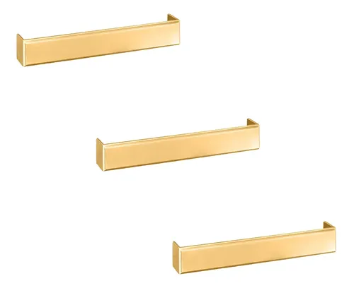 Kit 3 Puxador Creta Dourado Zen 192 Mm Zp3950.955 | Parcelamento