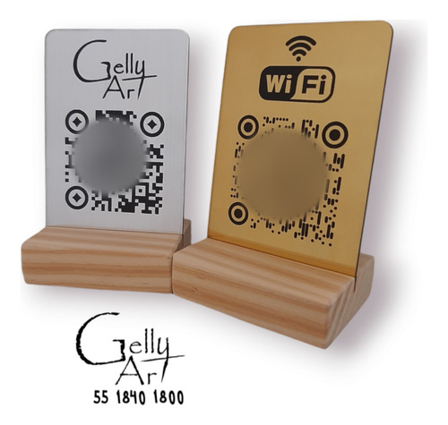 Letrero Código Qr Para Menú, Wifi, Redes Sociales (12 Pzas)
