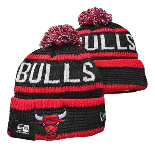 Gorro De Invierno Neww Era Chicago Bulls Negro-rojo 402892