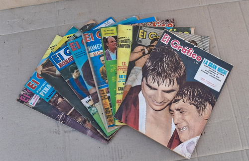 El Grafico 10 Revistas Tapas De Boxeo (Usado)