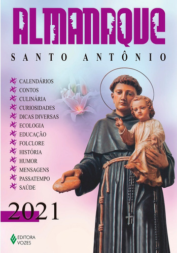 Almanaque Santo Antônio 2021, de Pasini, Edrian Josué. Editora Vozes Ltda., capa mole em português, 2020