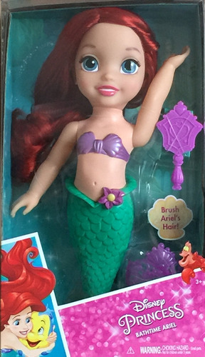 Disney Princess Bathtime Ariel Little Mermaid Doll,green