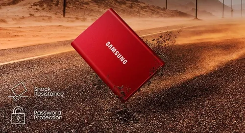 Disco Duro Sólido Samsung T7 Ssd 500gb Externo 1050mb/s