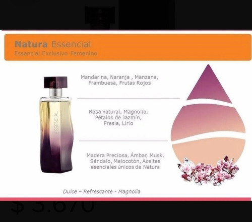 Perfume Essencial Exclusivo Femenino De Natura!!!