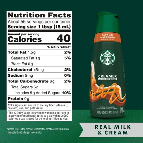Crema P Café Caramel Machiatto Starbucks 828ml Importado Xtc