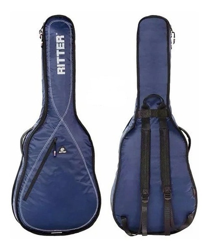 Funda Acolchada Ritter Rgp2-d Blw Para Guitarra Acústica.