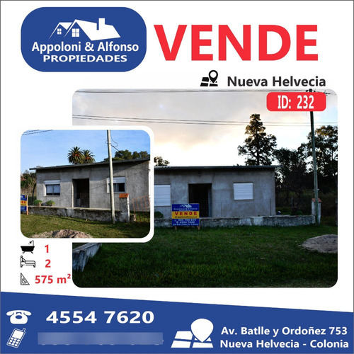 Casa En Barrio El Prado De Nueva Helvecia - #232