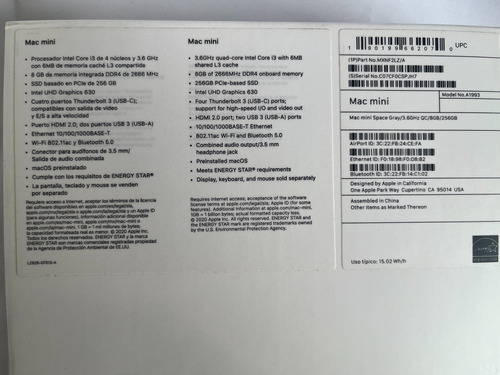 Mini Apple Mac Mini 3.6 Intel I3- Quad Core