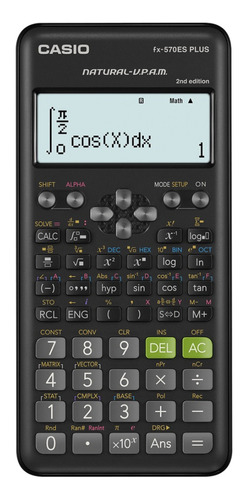 Calculadora Científica Casio Fx-570es Plus 2da Edición Negra