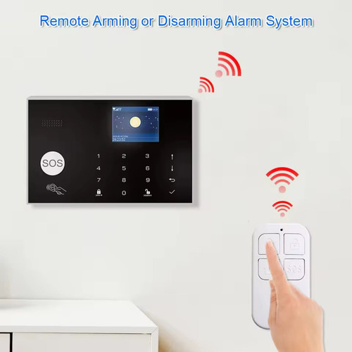 Control Remoto Inalámbrico Para Alarma Wifi 4 Botones