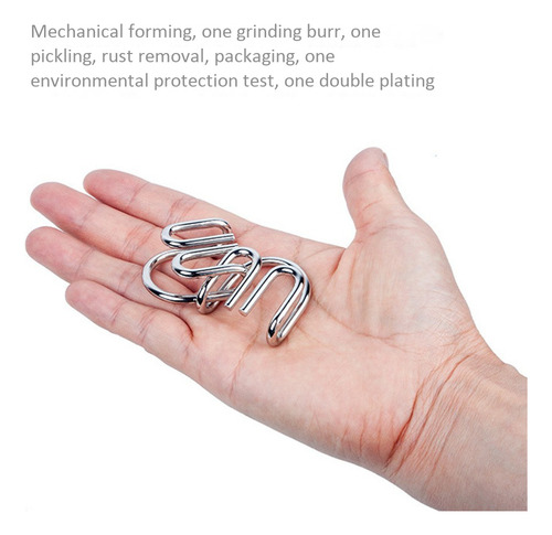 Nuevo Metal Wire Puzzles Iq Test Mind Game Toys Brain Teaser