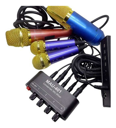 Nuevo Mezclador De Micrófono De Condensador Mini Audio Mixer