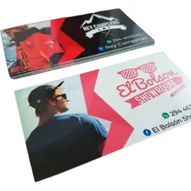 Comprar 1000 Tarjetas Personales Color 9x5cm 300g + Diseño Gratis
