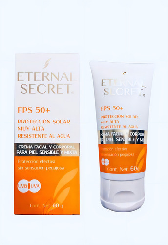 Bloqueador Solar Fps 50+ 60gr Eternal Secret Alta Proteccion