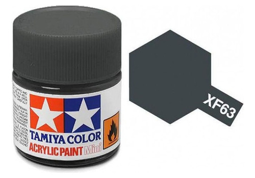 Tinta Acrílica Mini Xf-63 Cinza Alemão (10 Ml) Tamiya 81763