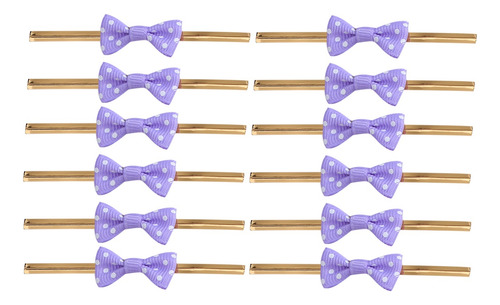 Lazo Morado Con Forma De Lazo Con Lunares, 20 Unidades, Para