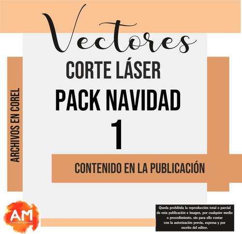 Vectores Navidad Pack 1 P/corte Láser ! Envío X  Descarga.