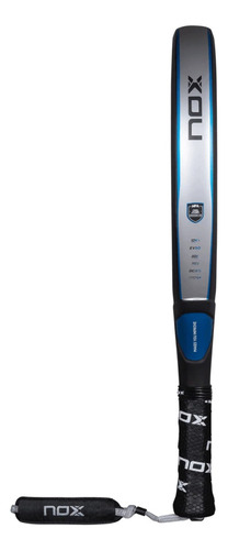Paleta De Padel Nox Future Attack Hybrid 12k Carbon Importad Negra Plata Azul