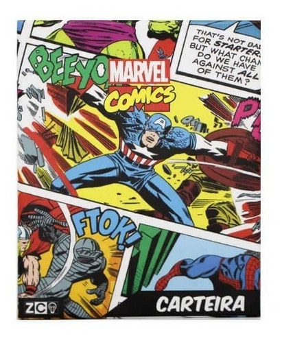 Imagem 6 de 6 de Carteira Marvel Comics Presente Criativo Geek