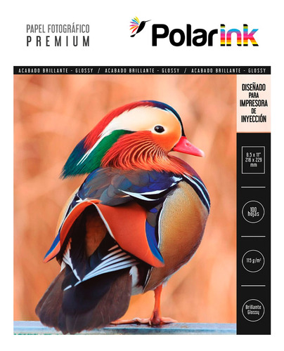 100 Hojas A4 Papel Fotográfico Glos Glossy Mate 110g Blanco