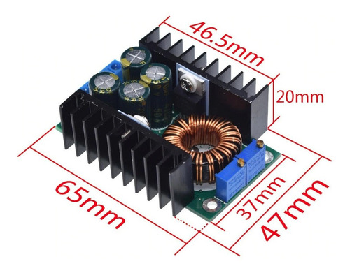 Imagen 3 de 4 de Modulo Fuente Dc-dc Step Down Regula Corriente 1.25-28v 10a