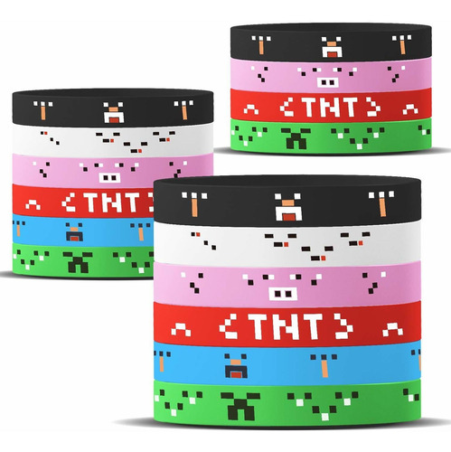 Gatherfun Pixel Miner Crafting Style Character Bracelets Sil