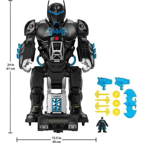 Imagen 5 de 10 de Oferta Bat-tech Batbot Robot Batman Fisher-price Original