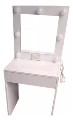 Mueble Para Maquillaje, De 70 Cm De Ancho. Tapa Ciega Blanco