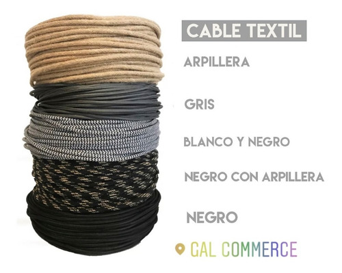 Imagen 5 de 8 de 3 Portalamparas Vintage + Lamparas Filamento + Cable