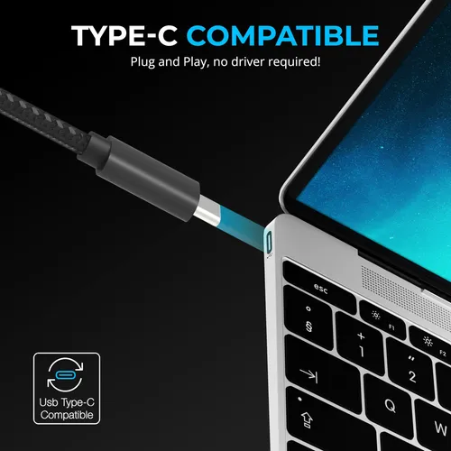 Sabrent Hub Usb C 7 Puertos 48w Con Interruptores