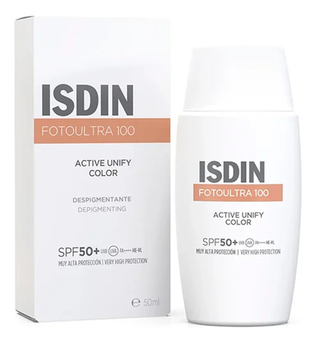 Isdin Fotoultra 100 Active Unify Color Spf 50 50 Ml