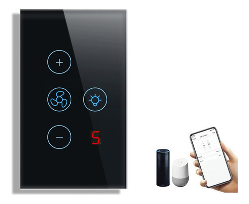Interruptor De Luz De Ventilador Inteligente B7tuya Zigbee C