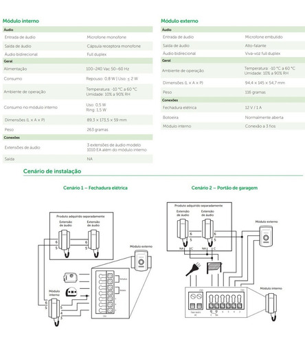 Interfone Porteiro Intelbras Residencial Ipr 1010