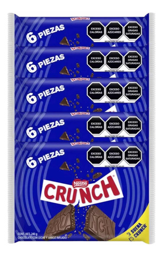 Chocolate Crunch Azul Nestle 48 Pz 40 G C/u